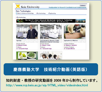 慶應大学　技術紹介動画